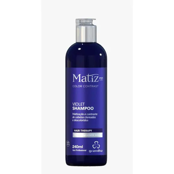 Grandha Shampoo Violet Matizador Cabelo Loiro Grisalho 240ml