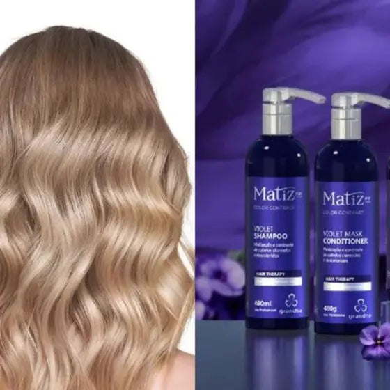 Grandha Shampoo E Condicionador Matizador Cabelo Loiro 240ml